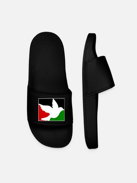 Free palestine - Männer Badelatschen - Schwarz