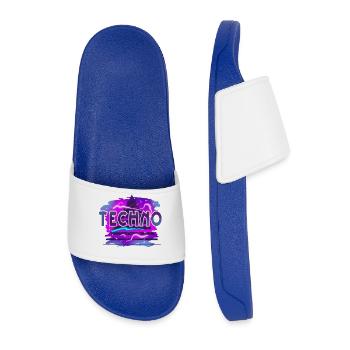 Techno - Men’s Pool Sliders - royal blue - Front