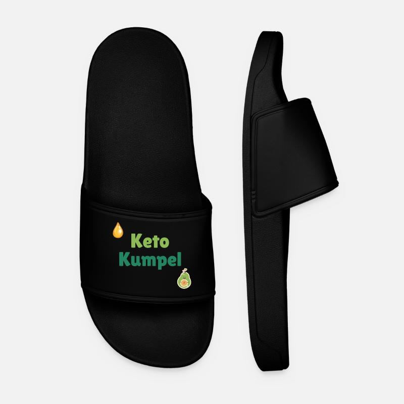 Keto Buddy - Men’s Pool Sliders - black