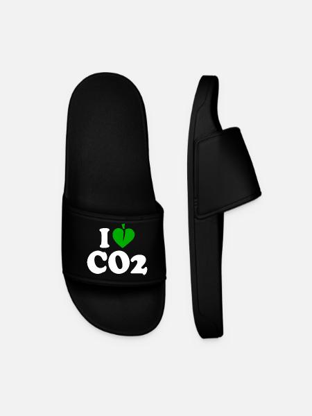 I love co2 - Men’s Pool Sliders - black