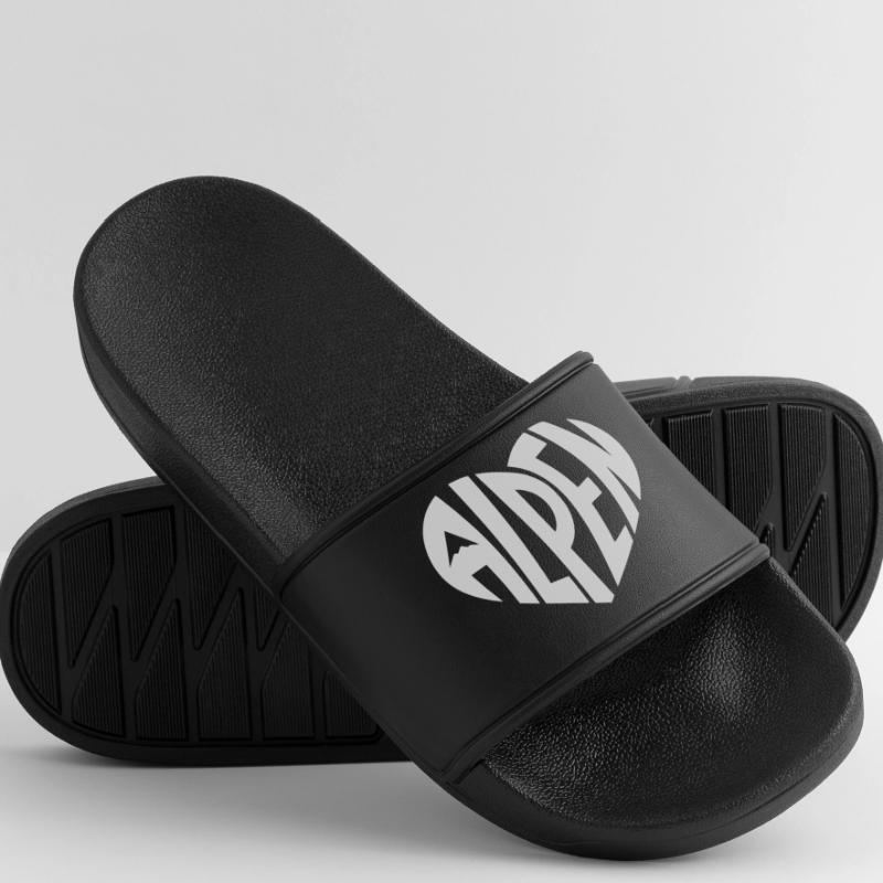Alpine Heart Design - Variable Design Colour Men’s Pool Sliders