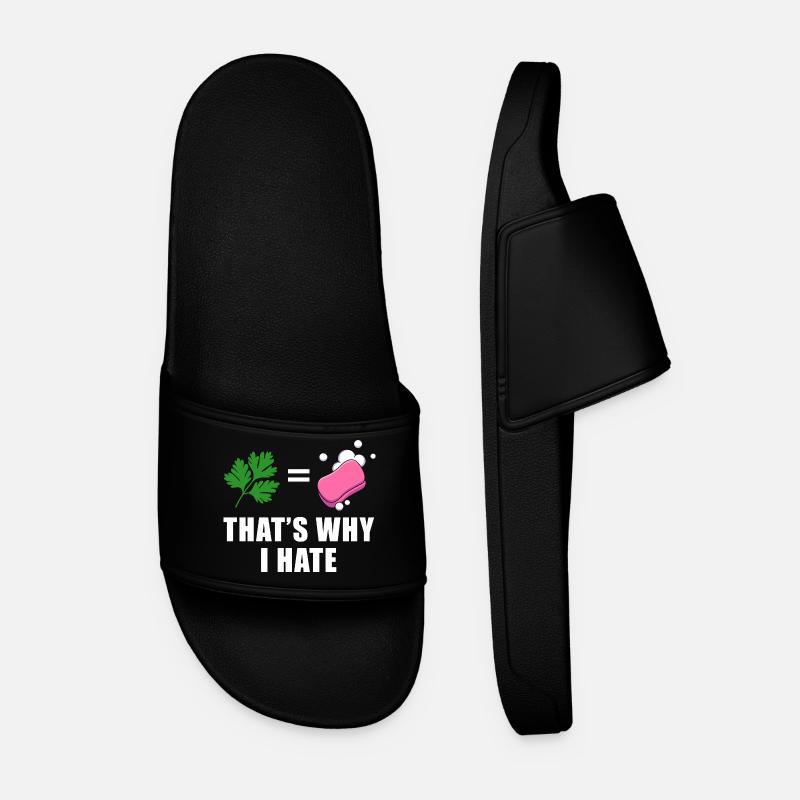 Nature vs Soap - Men’s Pool Sliders - black