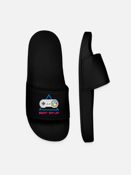 Retro Gamer Controller – Arcade Video Game  - Men’s Pool Sliders - black