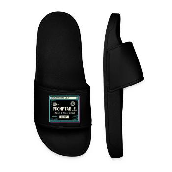 Unpromtable - Men’s Pool Sliders - black - Front