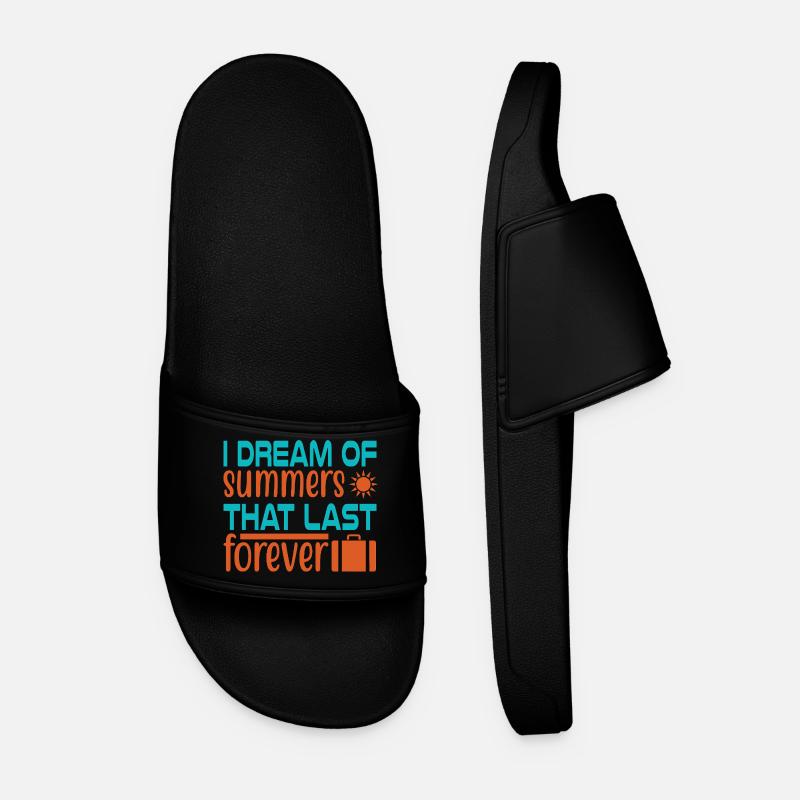 Dream of summer forever - Men’s Pool Sliders - black