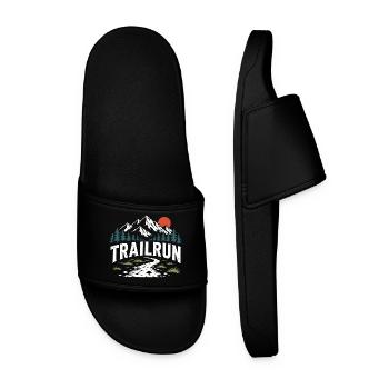 Trail Run - Men’s Pool Sliders - black - Front