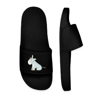 L’âne - Claquettes Homme - noir - Devant
