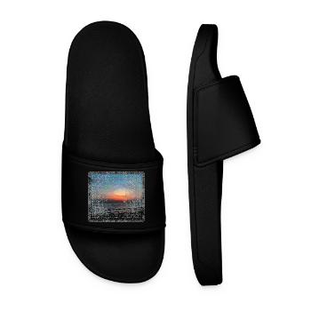 sea - Men’s Pool Sliders - black - Front