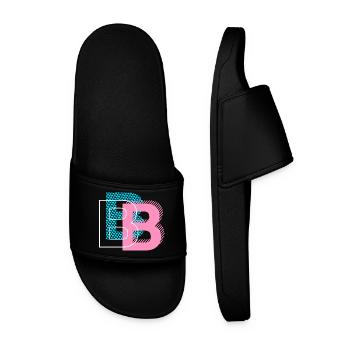 B comme lettre - Claquettes Homme - noir - Devant