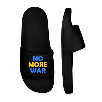 No more war - Men’s Pool Sliders - black - Front