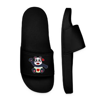 Panda Baby Diaper - Men’s Pool Sliders - black - Front