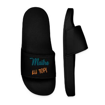 MAITRE - Claquettes Homme - noir - Devant