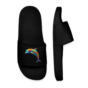 Dolphin - Men’s Pool Sliders - black - Front