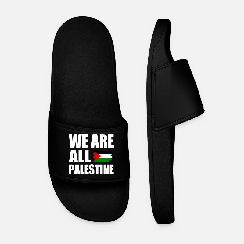 We are all palestine - Männer Badelatschen - Schwarz