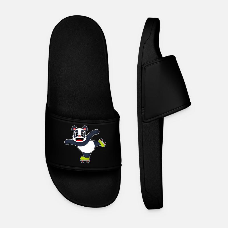 Panda Inline skating Rollschuhe - Männer Badelatschen - Schwarz