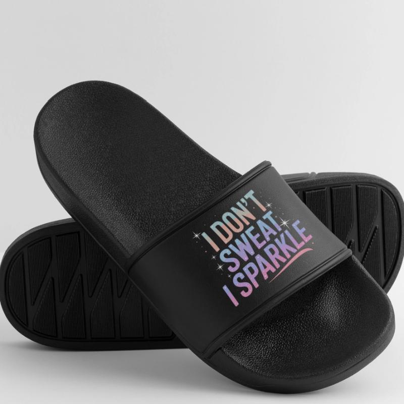 I don't sweat, I glitter! Men’s Pool Sliders