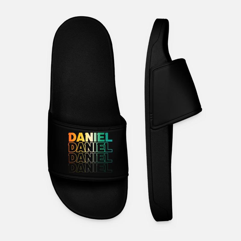 Daniel - Männer Badelatschen - Schwarz