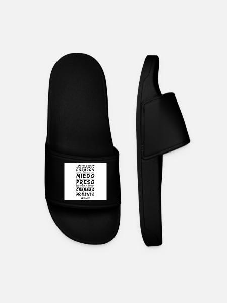 Heart and Fear in Verse - Men’s Pool Sliders - black