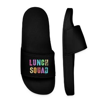Lunch Squad Graffiti Tee - Men’s Pool Sliders - black - Front