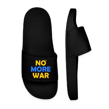 No more war - Men’s Pool Sliders - black - Front