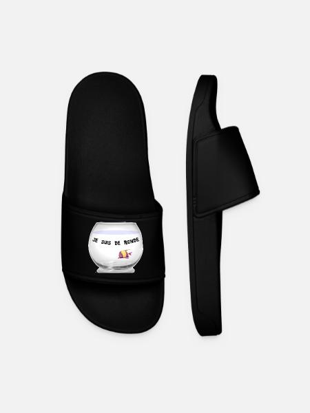 Poisson - Claquettes Homme - noir