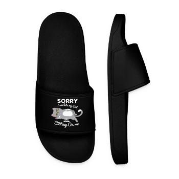 not in the morning, being late, missing the alarm clock - Men’s Pool Sliders - black - Front