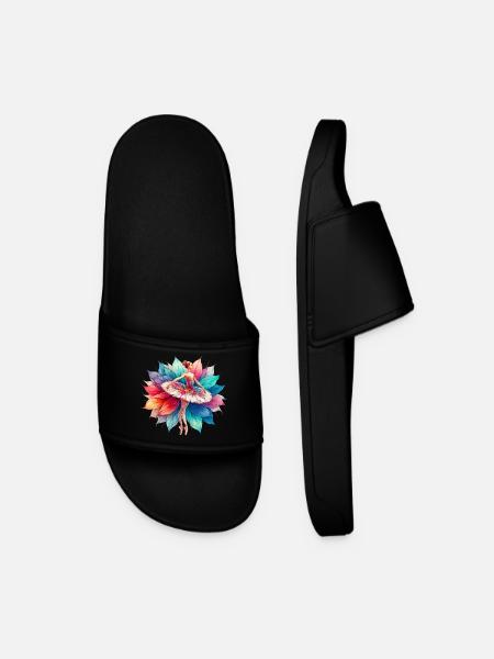 Ballet dancer with tutu - Men’s Pool Sliders - black