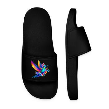 Kolibri - Männer Badelatschen - Schwarz - Vorne
