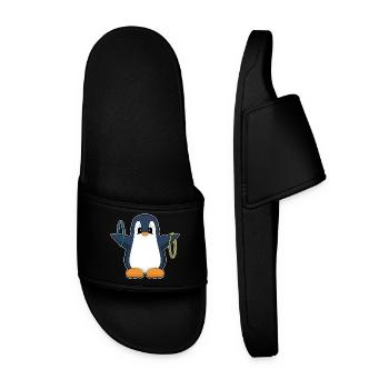 Penguin Workout Gymnastics Fitness - Claquettes Homme - noir - Devant