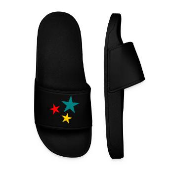 ETOILE. NOËL. JOYEUX NOËL. MERRY CHRISTMAS - Claquettes Homme - noir - Devant