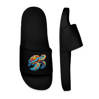 Tortue - Claquettes Homme - noir - Devant