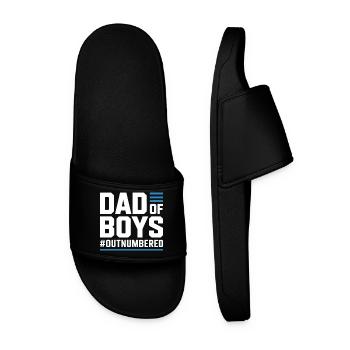 Dad of Boys – Chemise de papa pour les pères de garçon - Claquettes Homme - noir - Devant