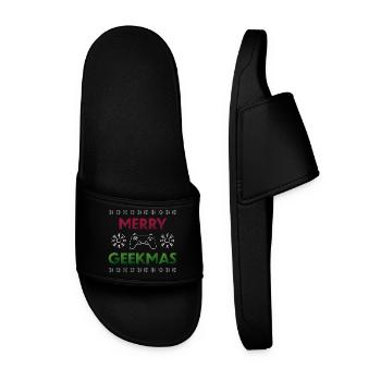 Merry Geekmas  - Claquettes Homme - noir - Devant