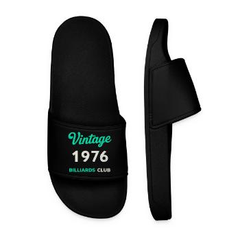 Vintage 1976 – Année de naissance rétro du Billiards Club - Claquettes Homme - noir - Devant