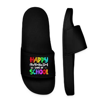 Rainbow Bonne rentrée scolaire - Claquettes Homme - noir - Devant
