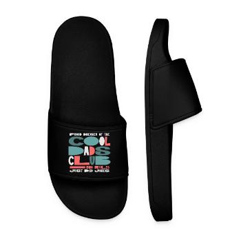 Cool Dads Club - Papa Vatertag Geschenk - Männer Badelatschen - Schwarz - Vorne