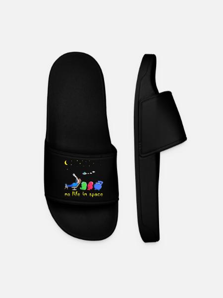 Funny aliens - Men’s Pool Sliders - black