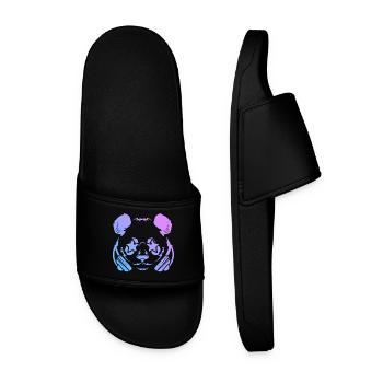 Panda Panda Bear - Men’s Pool Sliders - black - Front