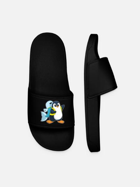 Penguin Student Backpack School - Men’s Pool Sliders - black
