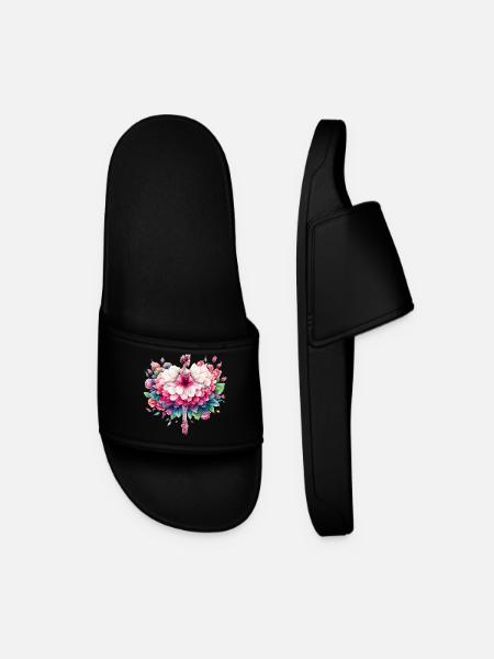 Ballet dancer with tutu - Men’s Pool Sliders - black