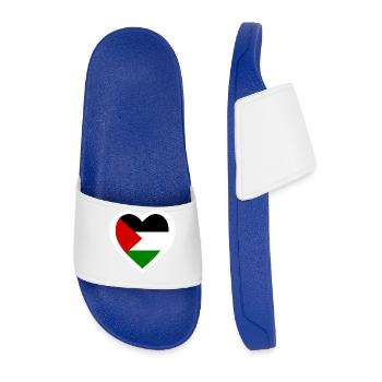 Palestina herz - Männer Badelatschen - Königsblau - Vorne