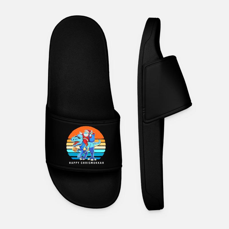 Hanukkah Hanukkah Hanukah Christmas - Men’s Pool Sliders - black