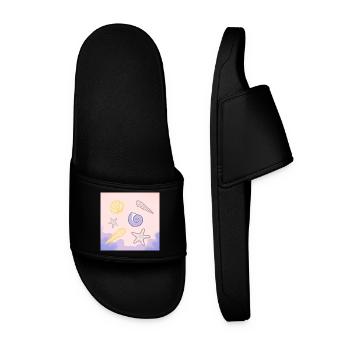 Coquillages pastel étoile de mer - Claquettes Homme - noir - Devant