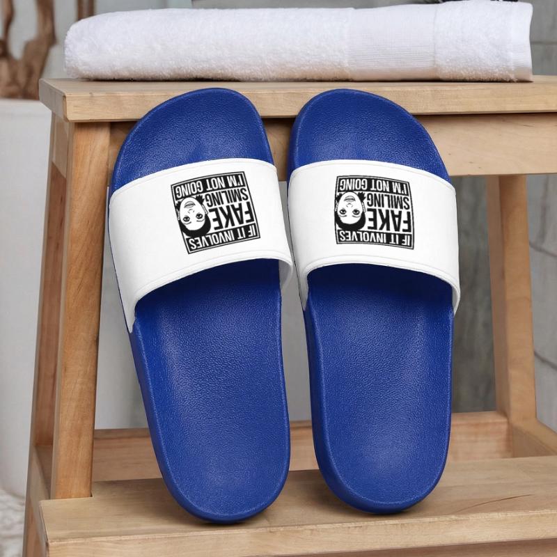 If It Involves Fake Smiling I'm Not Going Saying Men’s Pool Sliders