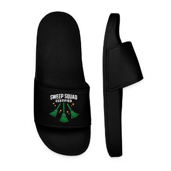 Curling Funny Sweep Hard Broom Cardio - Men’s Pool Sliders - black - Front