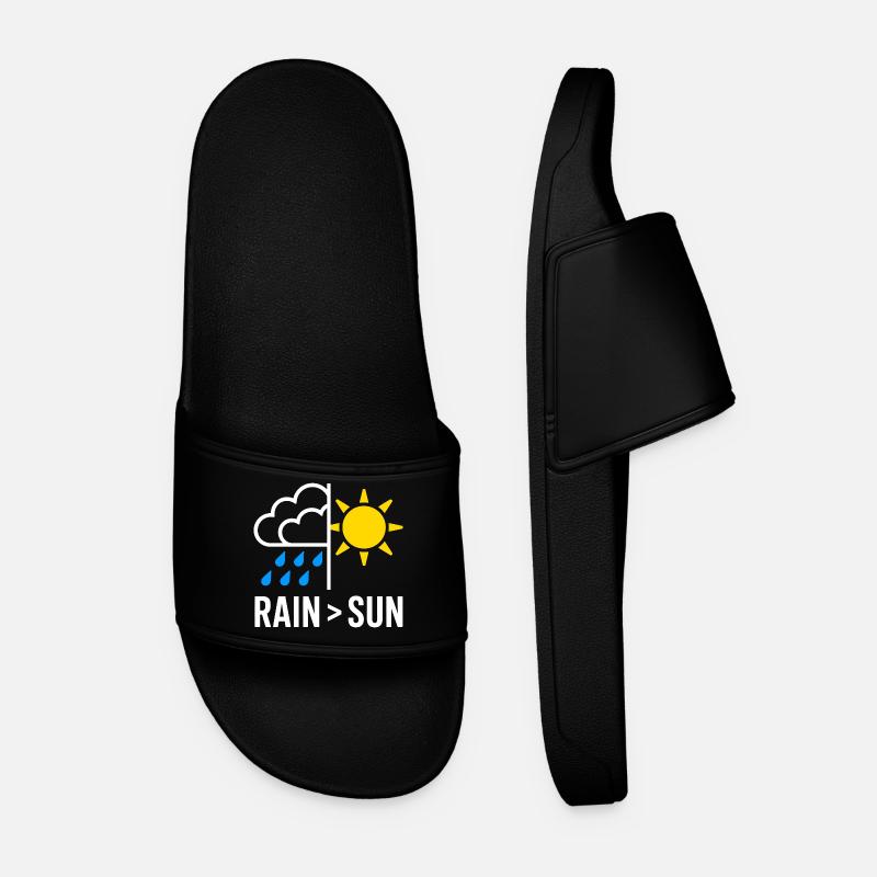 Rain Over Sun Regen - Men’s Pool Sliders - black