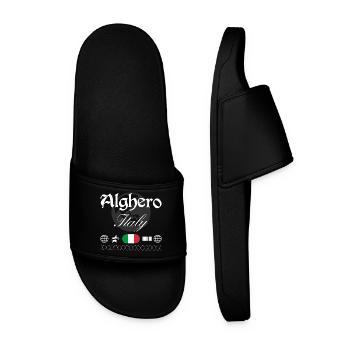 Souvenir de voyage streetwear Alghero Italie - Claquettes Homme - noir - Devant