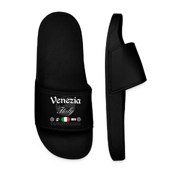 Venedig Italien Streetwear Reise Souvenir - Männer Badelatschen - Schwarz - Vorne