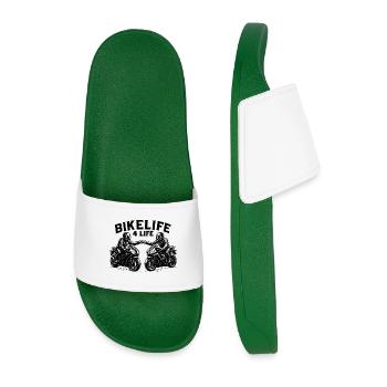 Bike-life 4 life - Men’s Pool Sliders - dark green - Front