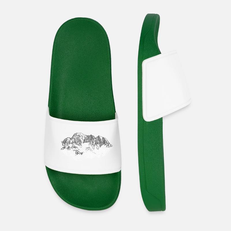 Mont Blanc - Männer Badelatschen - Dunkelgrün